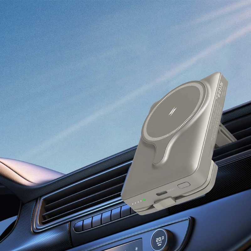 قیمت و خرید هولدر و پاوربانک مگ سیف 15 وات 5000 میلی آمپر پاورولوژی مدل PP032